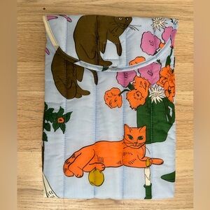 Baggu Puffy Laptop Sleeve Cat Print 13-14”